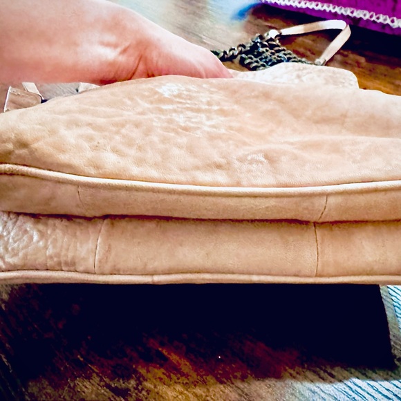 Maxon Collection Dusty Rose Leather Flap Crossbody Bag Made in Italy - Picture 2 of 10